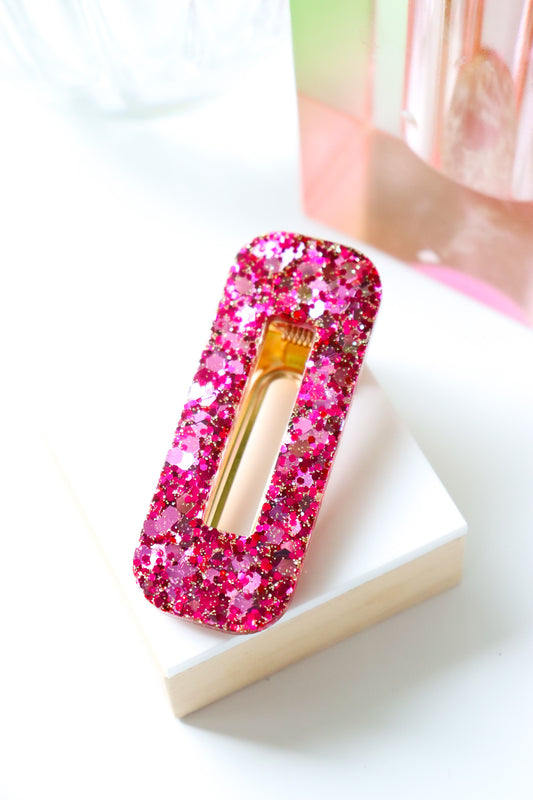 Barrette rectangle Pinky