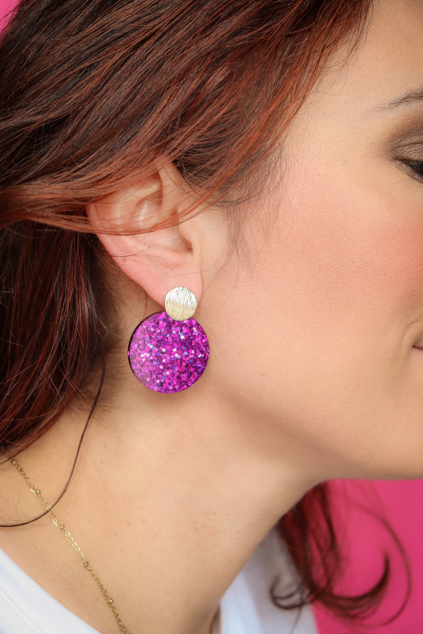 Boucles d'oreilles Béa Deep Violet