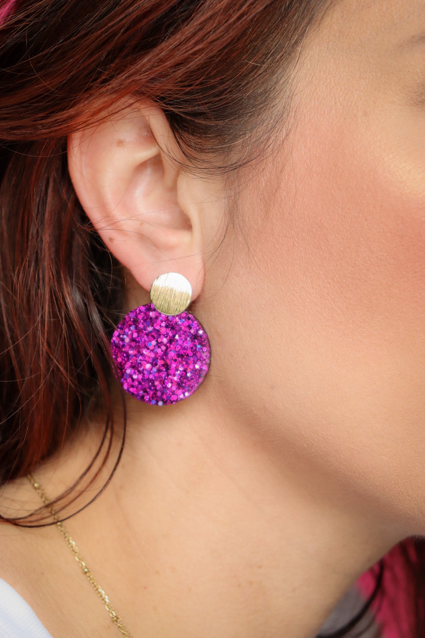 Boucles d'oreilles Béa Deep Violet