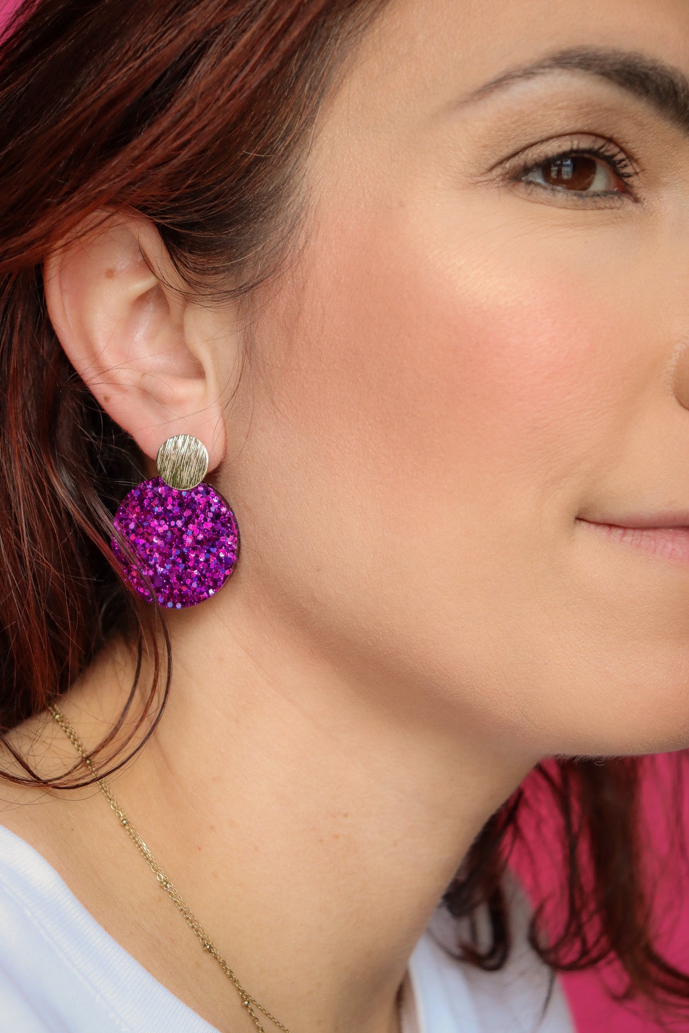 Boucles d'oreilles Béa Deep Violet
