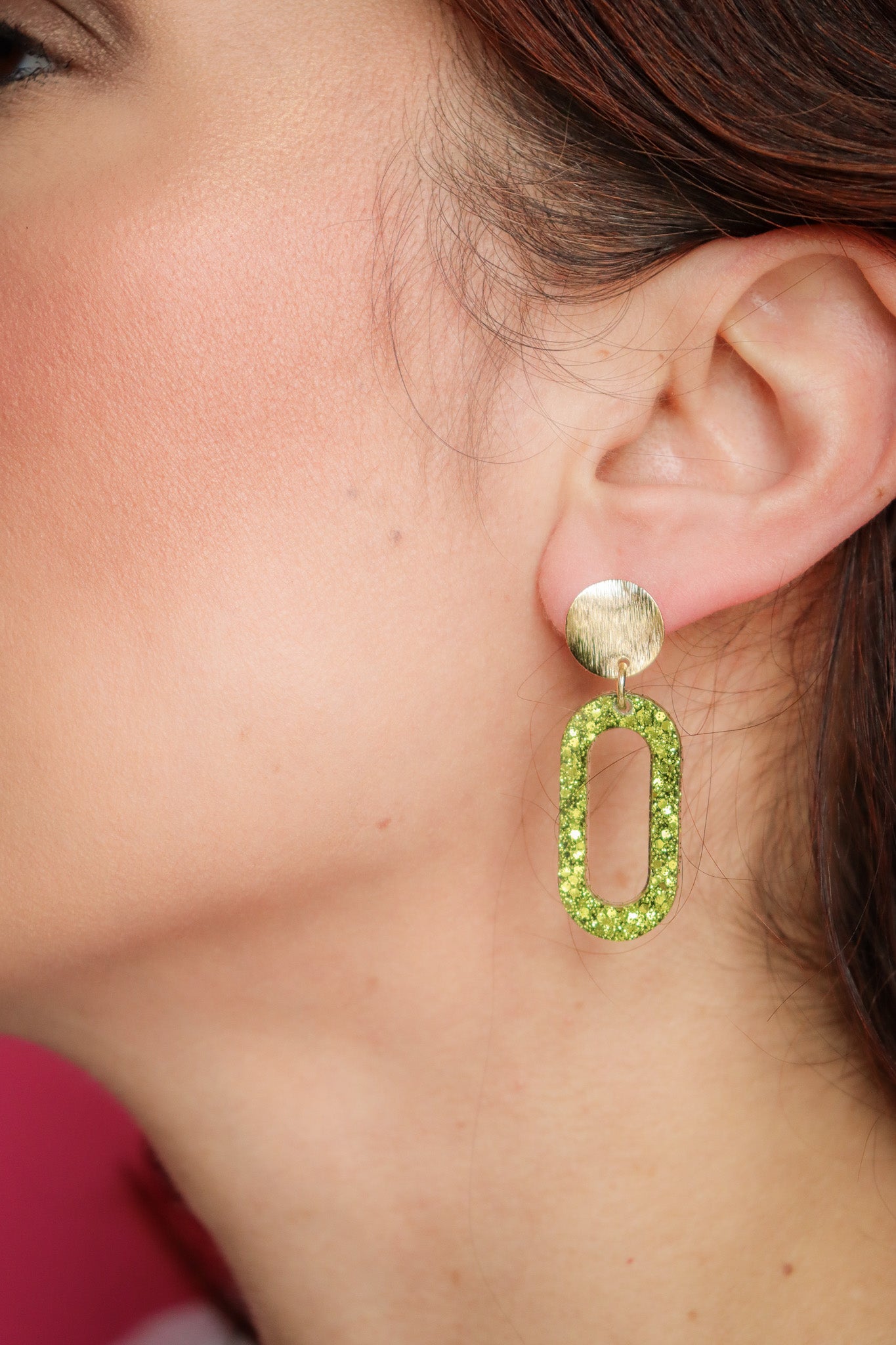 Boucles d'oreilles Marie Citron Vert