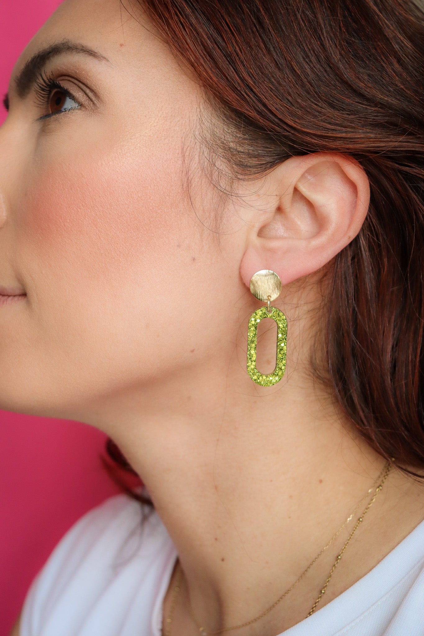 Boucles d'oreilles Marie Citron Vert