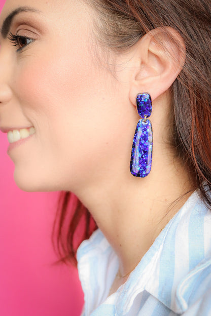 Boucles d'oreilles Gwen Deep Blue