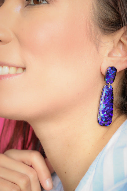 Boucles d'oreilles Gwen Deep Blue