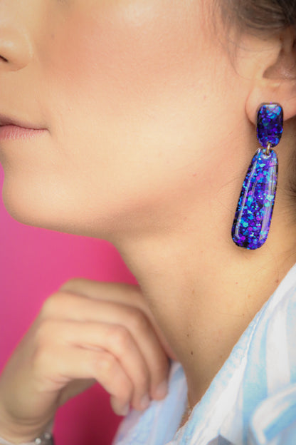 Boucles d'oreilles Gwen Deep Blue