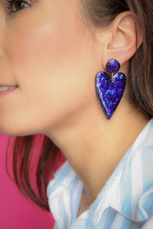 Boucles d'oreilles Claire Deep Blue