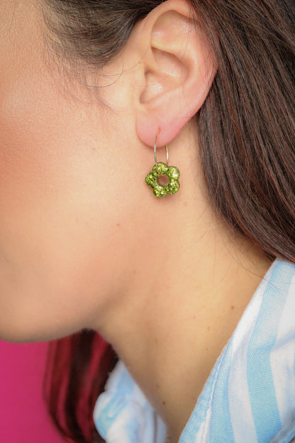 Boucles d'oreilles Isa S Citron vert