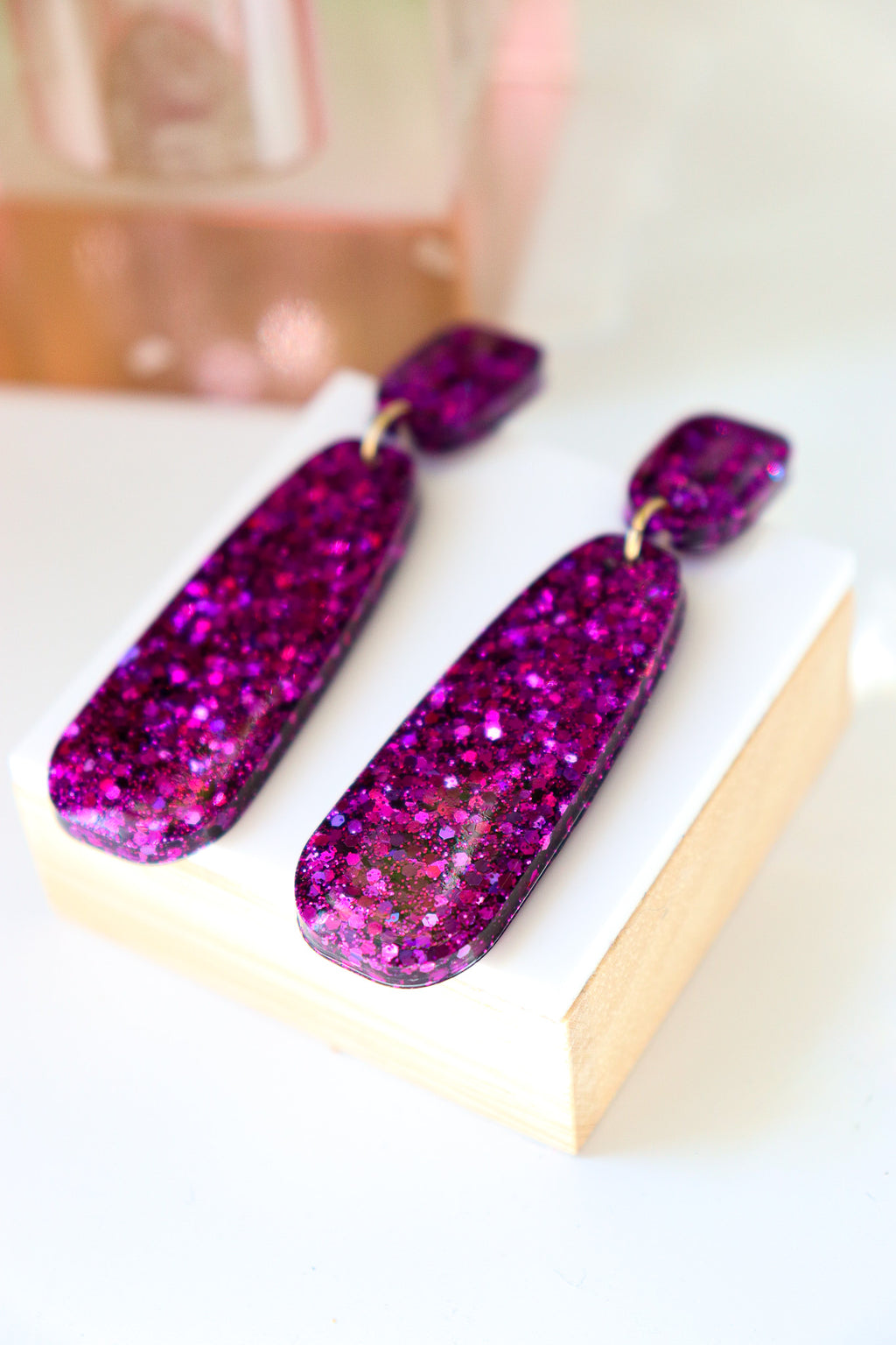 Boucles d'oreilles Gwen Deep Violet