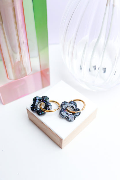Boucles d'oreilles Isabelle les pailletés