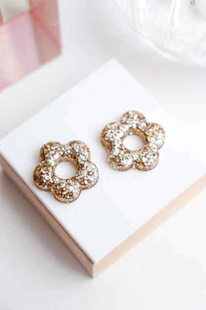 Boucles d'oreilles Isabelle les pailletés