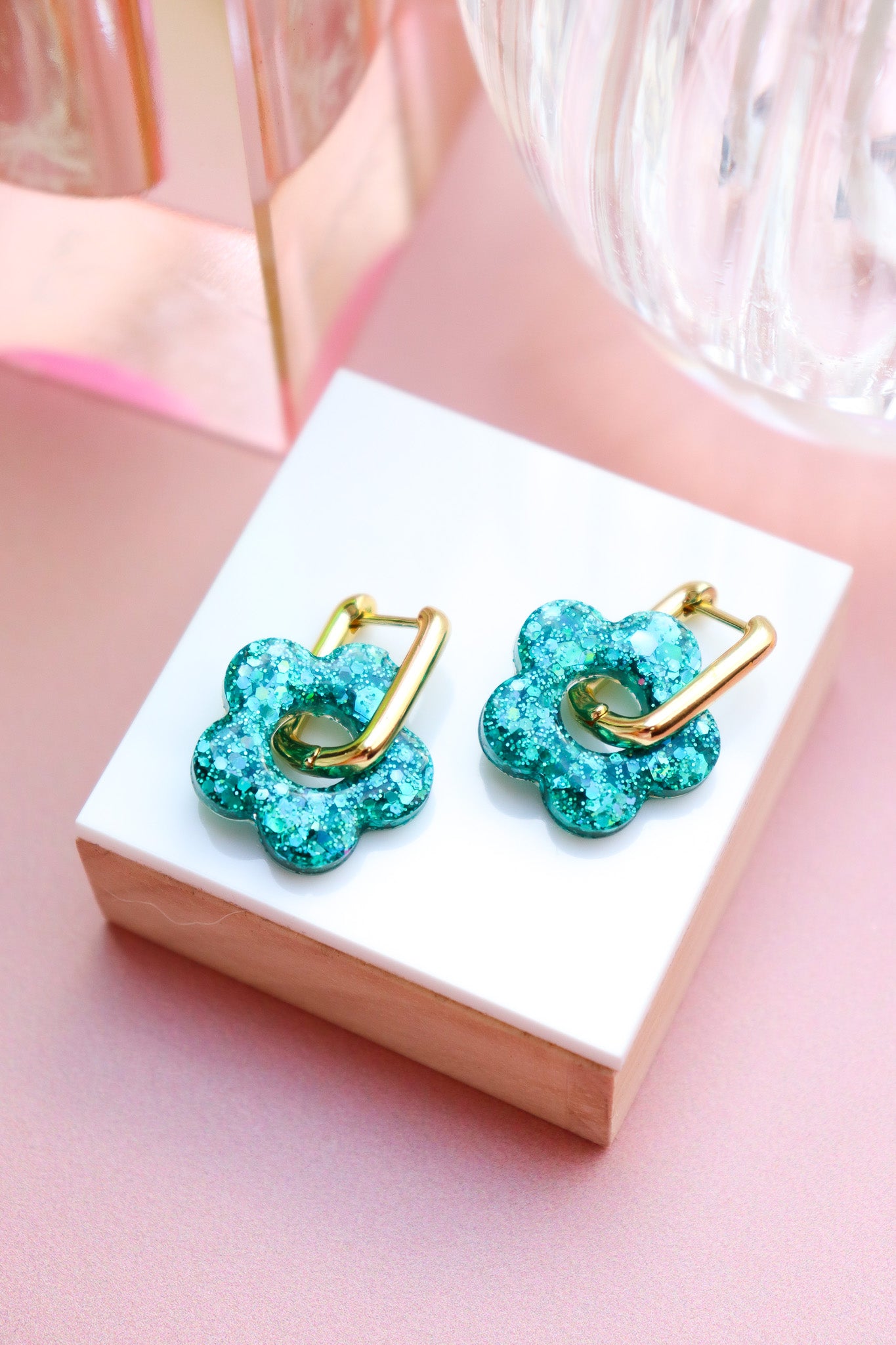 Boucles d'oreilles Isabelle les pailletés