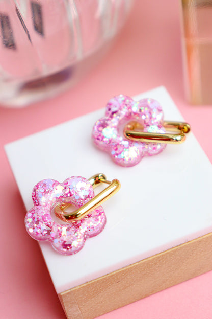 Boucles d'oreilles Isabelle les pailletés