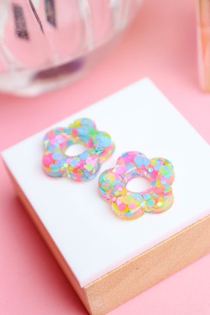 Boucles d'oreilles Isabelle les pailletés