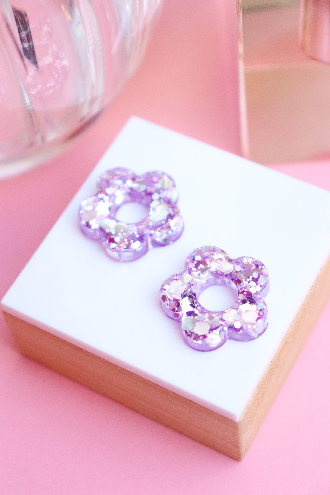 Boucles d'oreilles Isabelle les pailletés