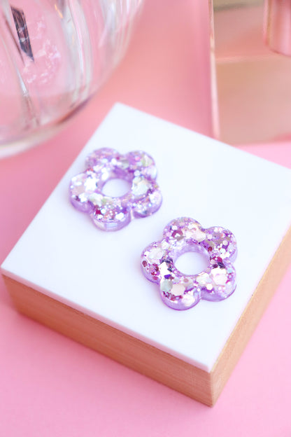 Boucles d'oreilles Isabelle les pailletés