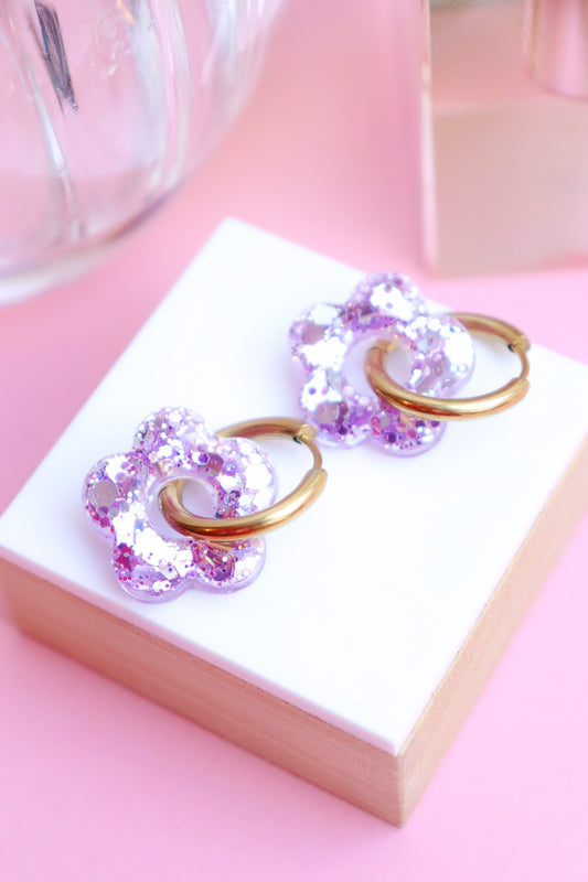 Boucles d'oreilles Isabelle Lilas