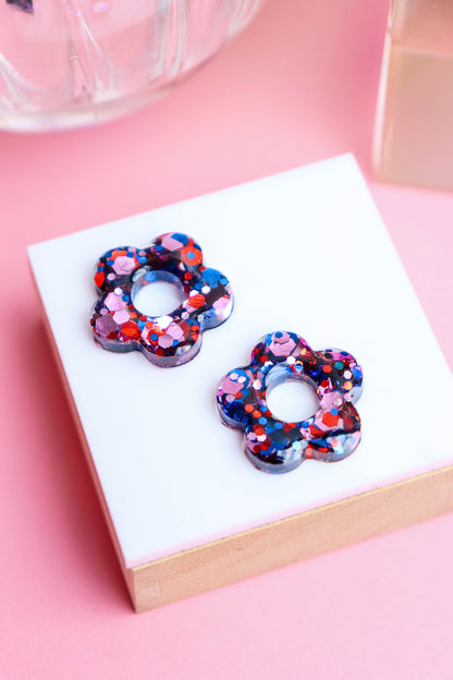 Boucles d'oreilles Isabelle les pailletés