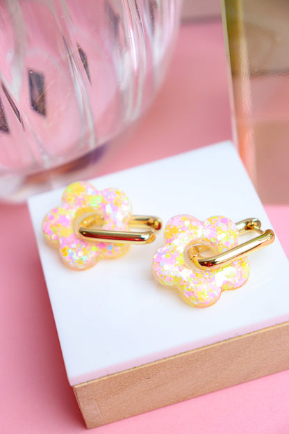 Boucles d'oreilles Isabelle les pailletés