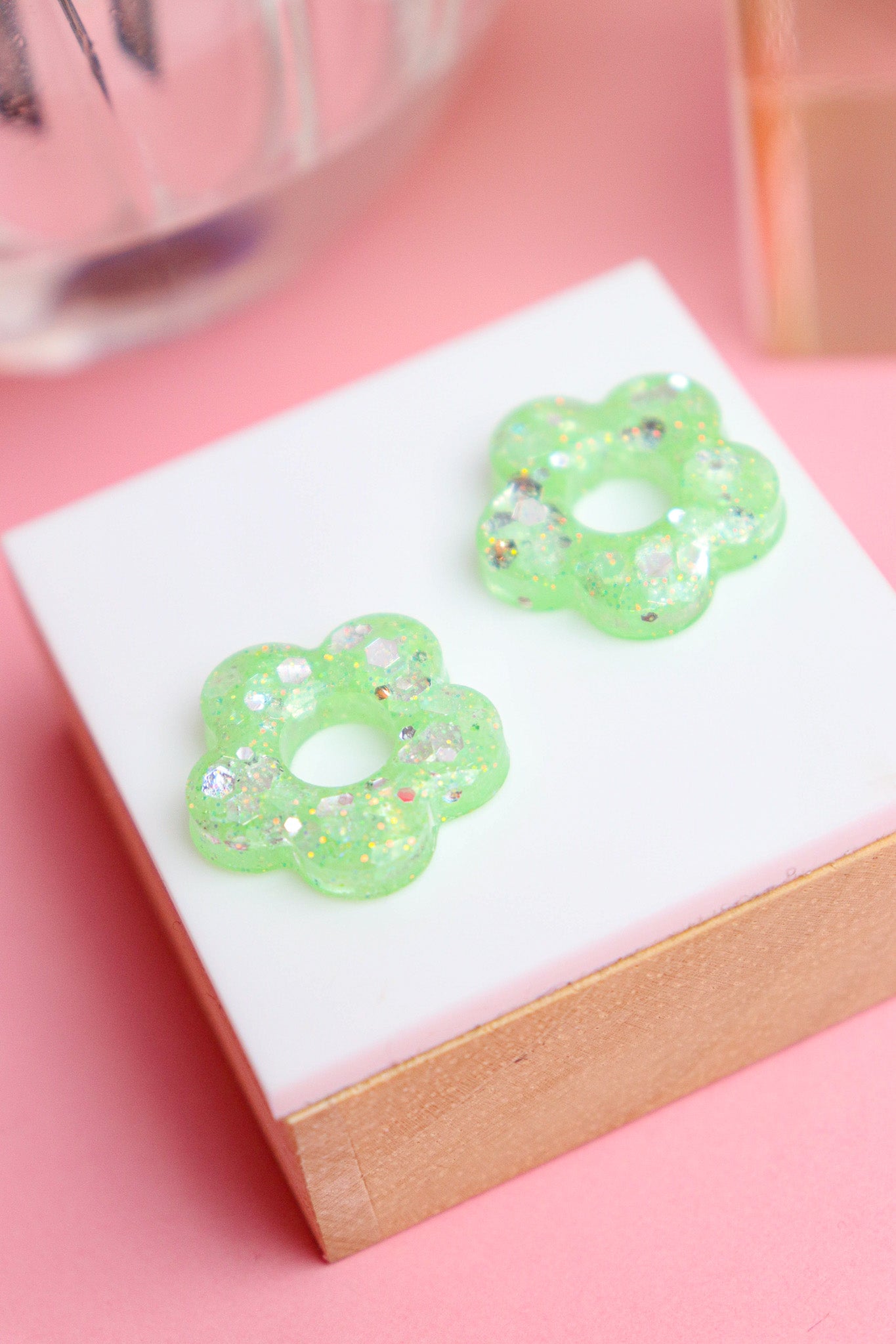 Boucles d'oreilles Isabelle les pailletés