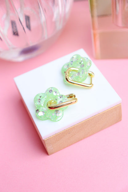 Boucles d'oreilles Isabelle les pailletés