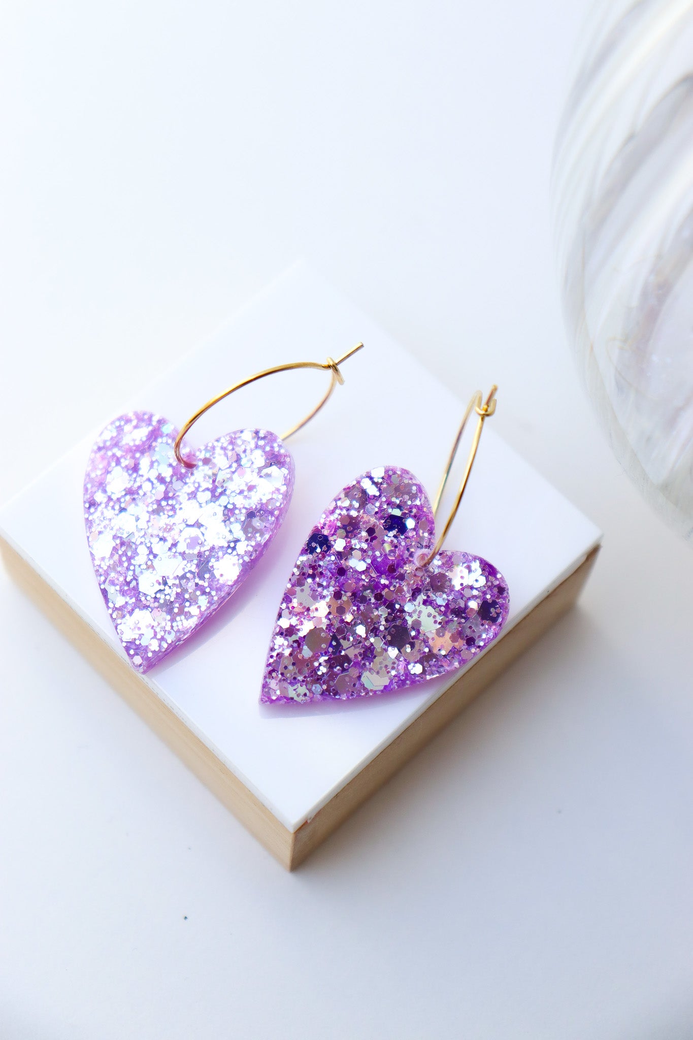 Boucles d'oreilles Mimi Lilas Holographique