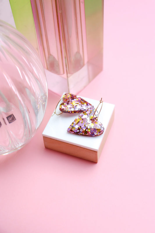 Boucles d'oreilles Mimi Pailletées