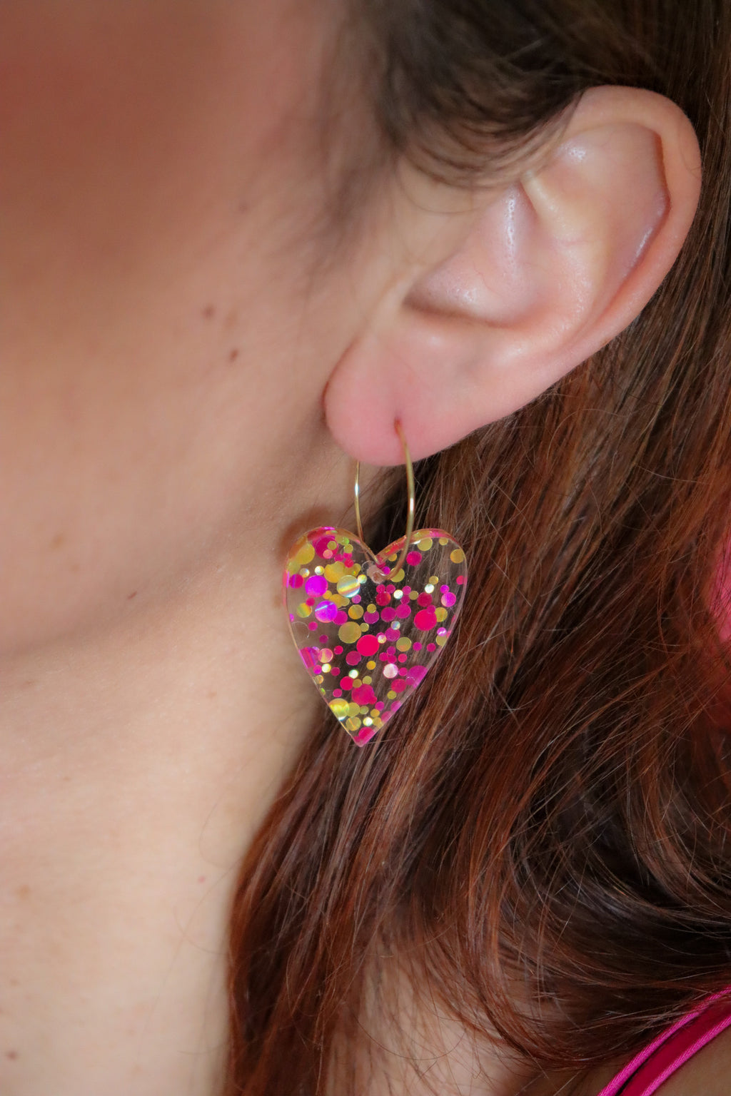 Boucles d'oreilles Mimi Joie Rouge