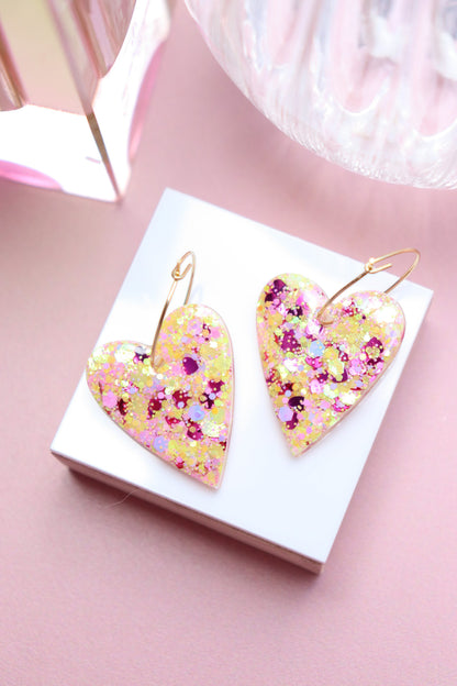 Boucles d'oreilles Mimi Jaune Amour