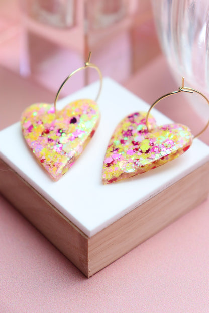 Boucles d'oreilles Mimi Jaune Amour