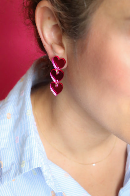 Boucles d'oreilles Angèle Miroir