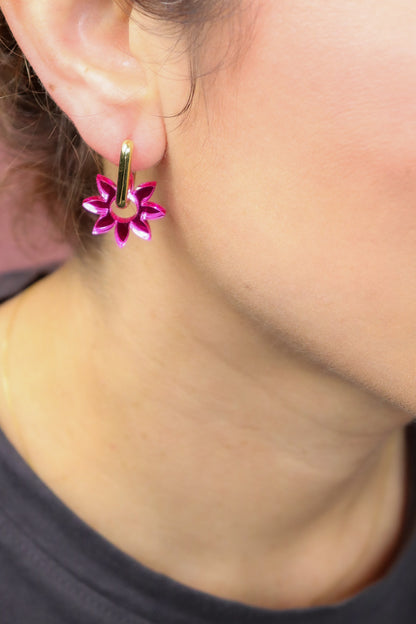 Boucles d'oreilles Olympe Miroir