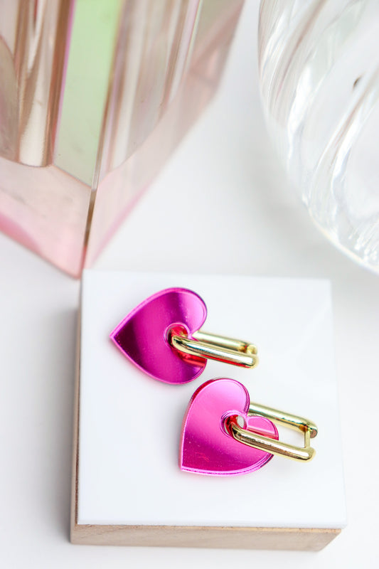 Boucles d'oreilles Victoire Miroir