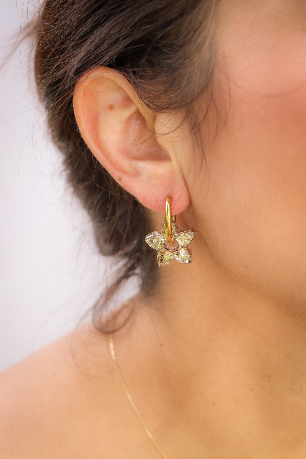 Créoles Naia Paillettes Champagne