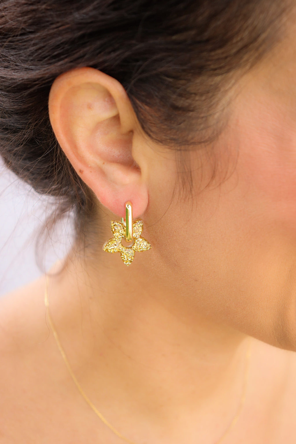 Créoles Naia Paillettes Or