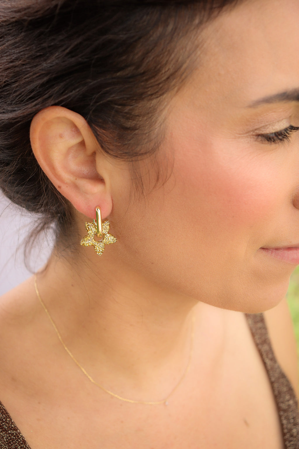 Créoles Naia Paillettes Or