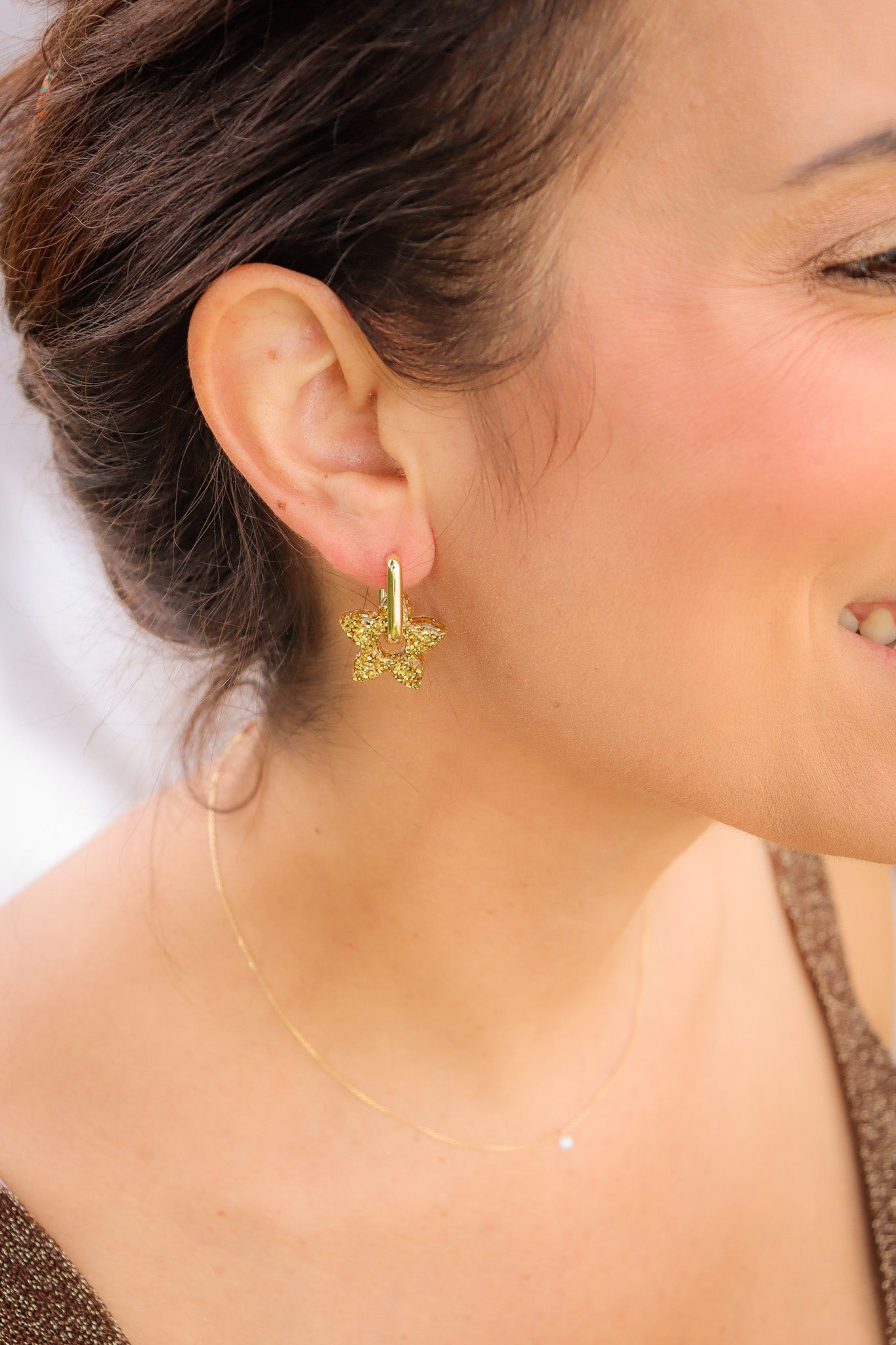 Créoles Naia Paillettes Or