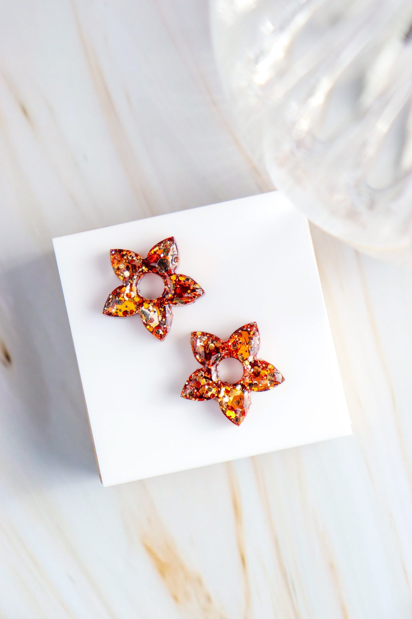 Créoles Naia Paillettes Bronze