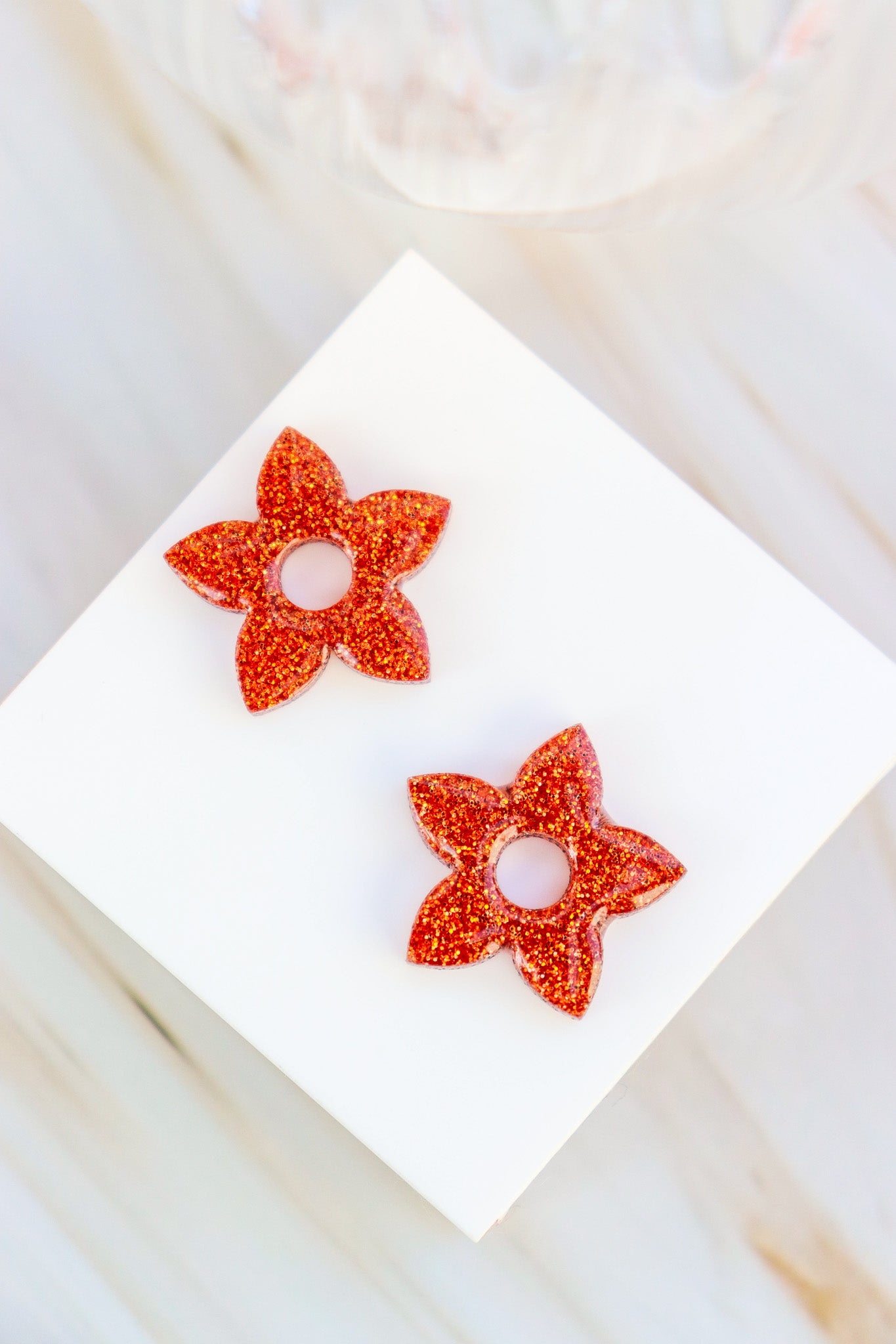 Créoles Naia Paillettes Citrouille