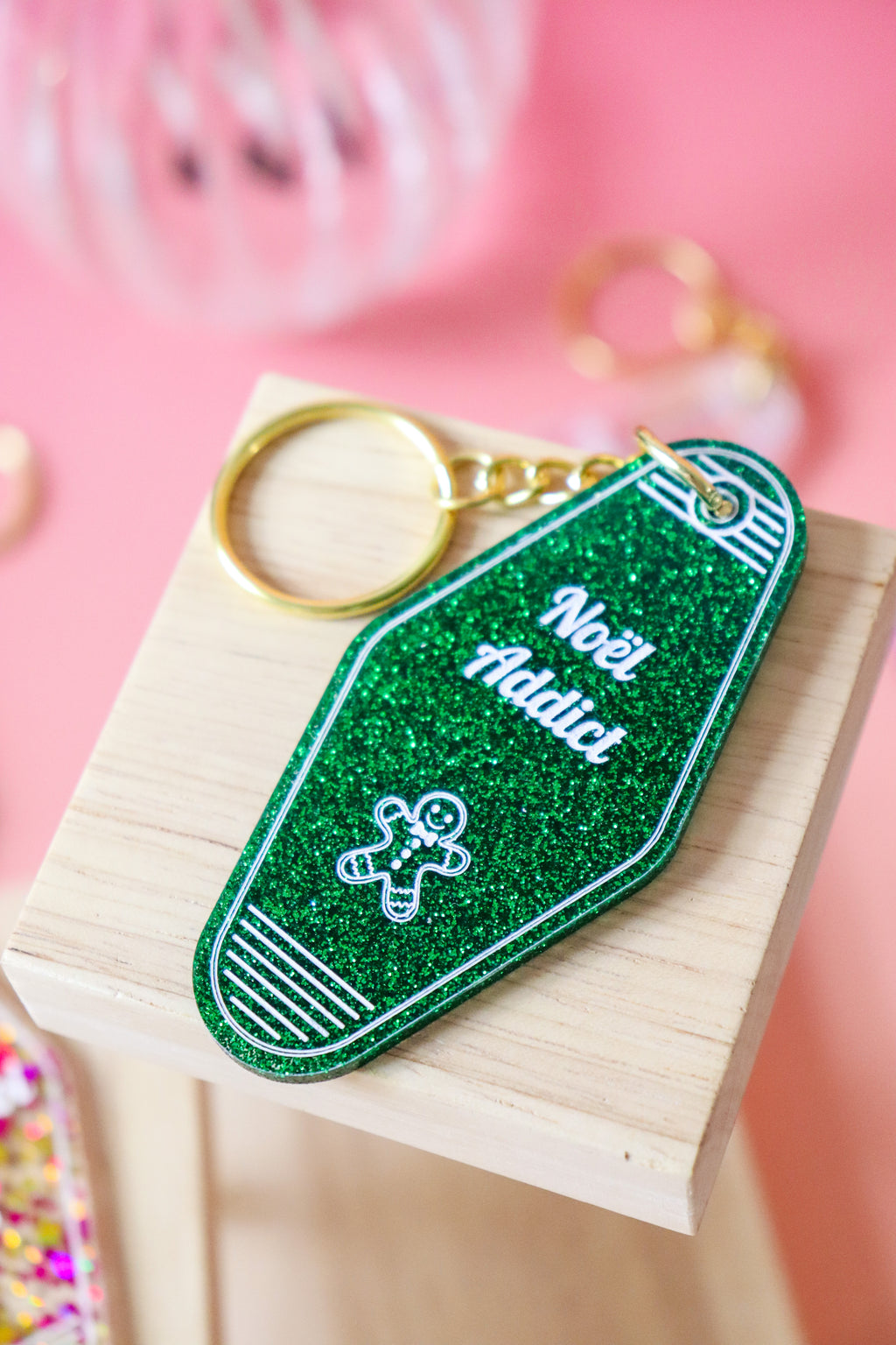 Porte clés Noël Addict