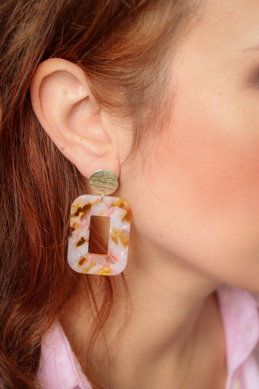 Boucles d'oreilles Rec Printemps