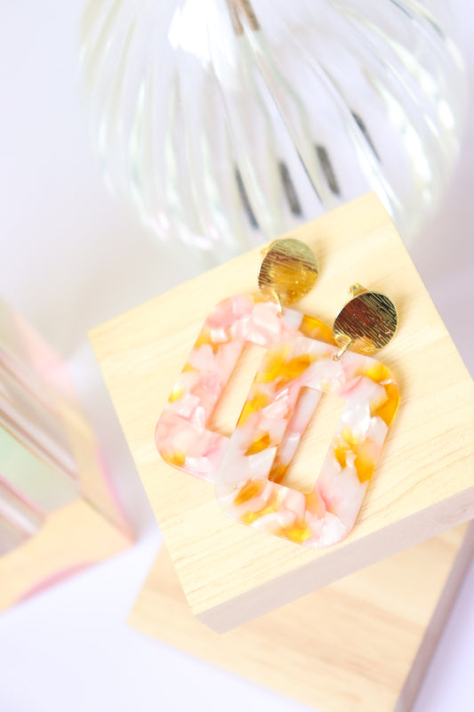 Boucles d'oreilles Rec Printemps