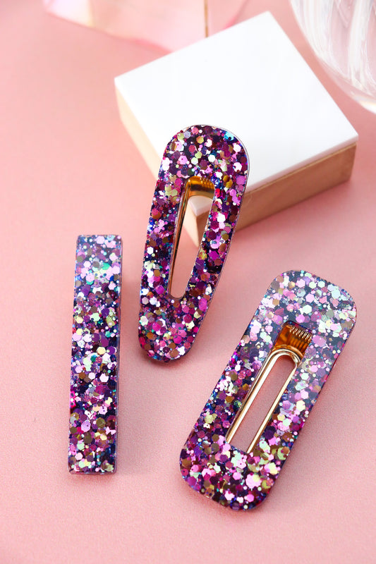 Barrette Sirène violette