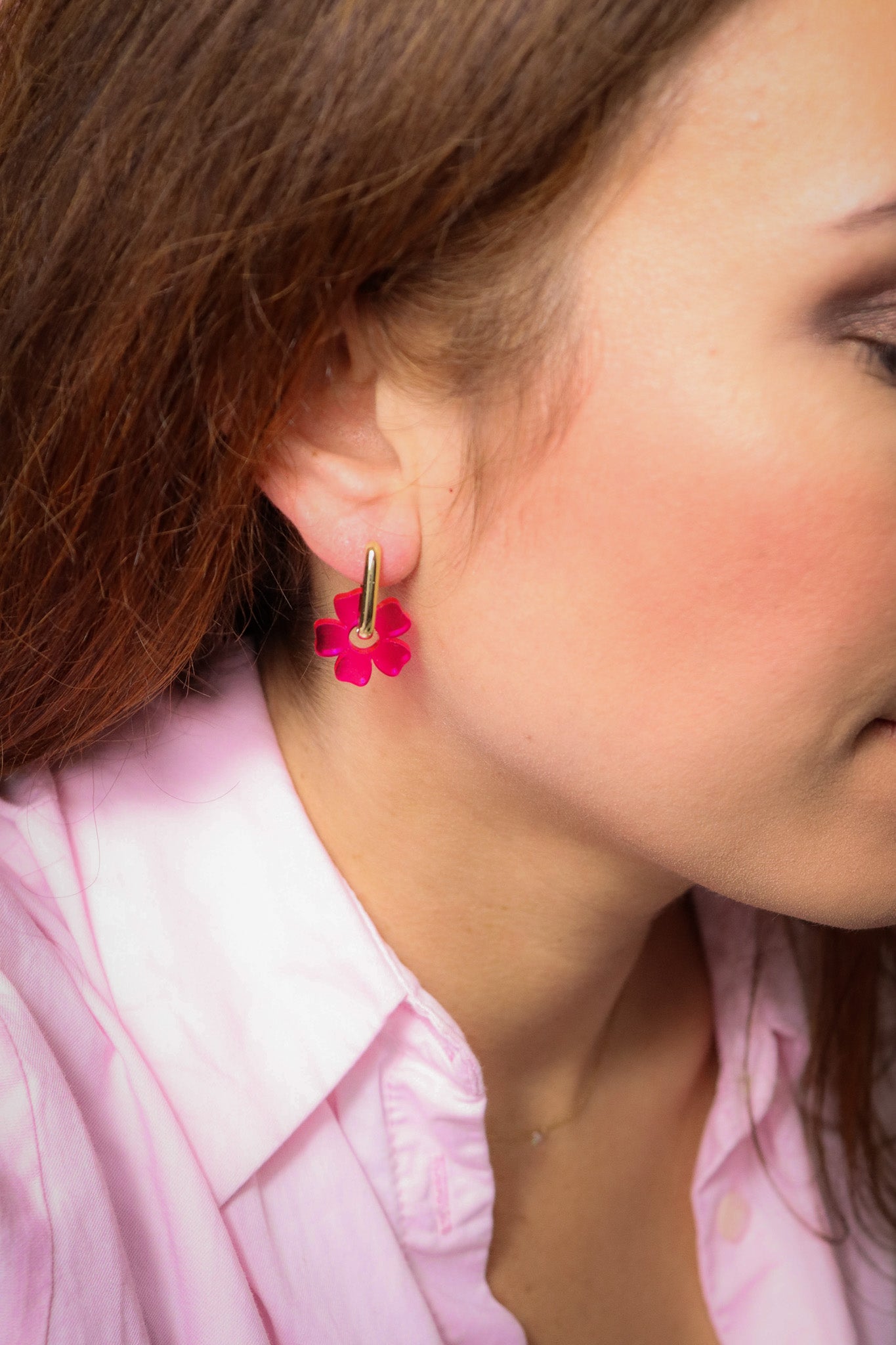 Boucles d'oreilles Sophie Grenadine