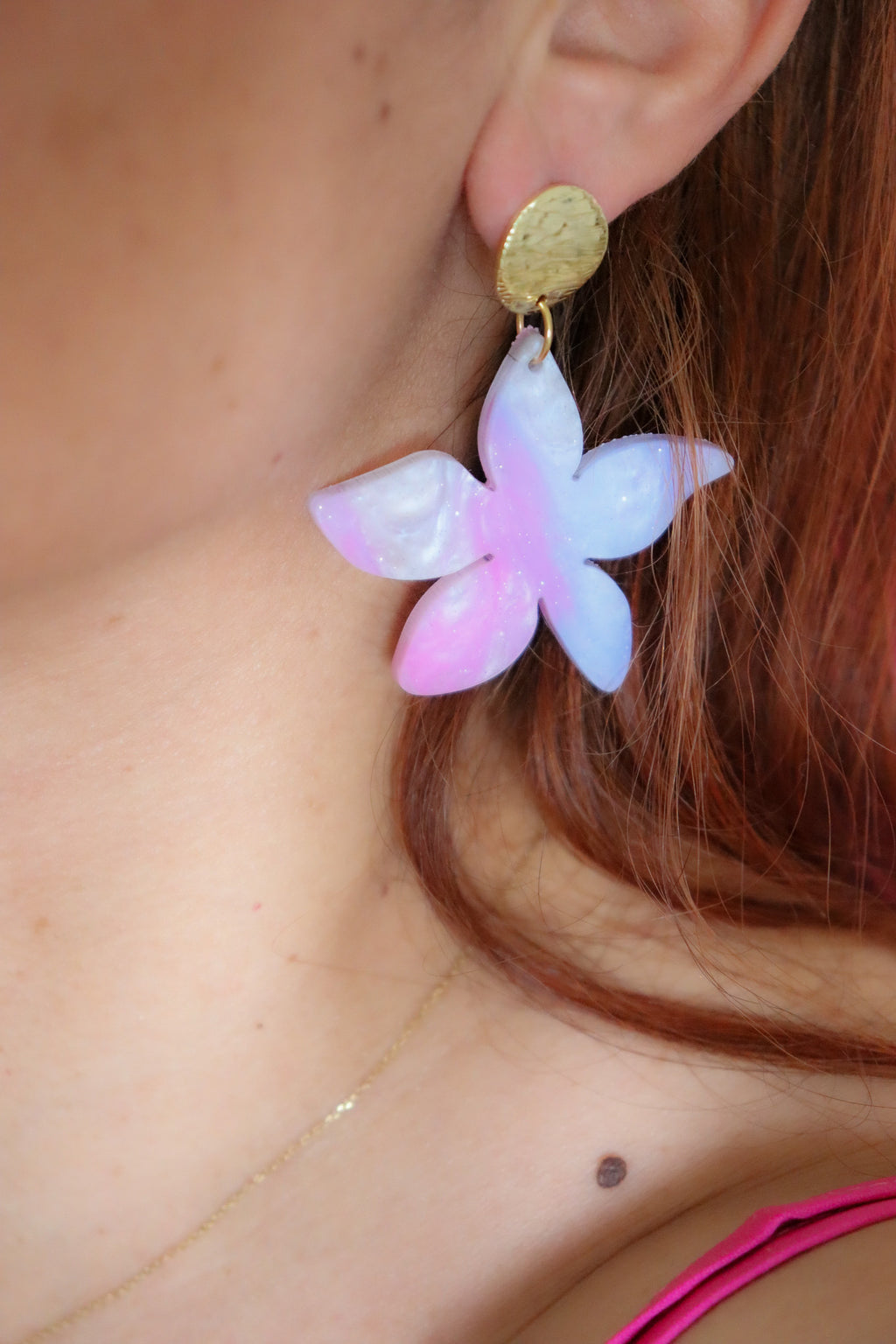 Boucles d'oreilles Tiana Milkshake Nacré