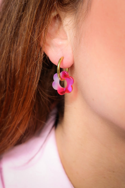 Boucles d'oreilles Vivienne Grenadine