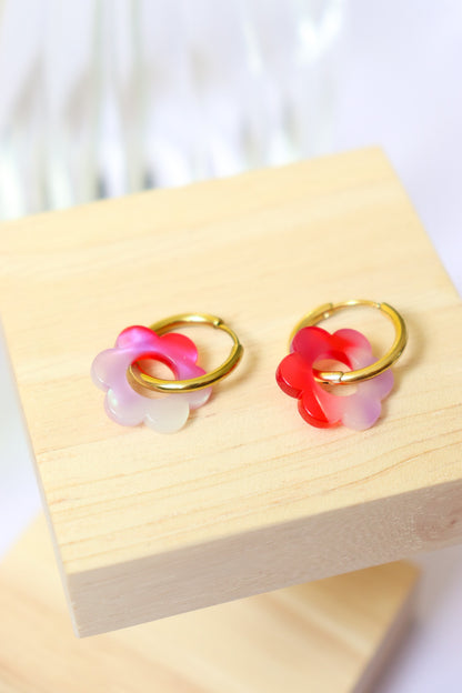 Boucles d'oreilles Vivienne Grenadine