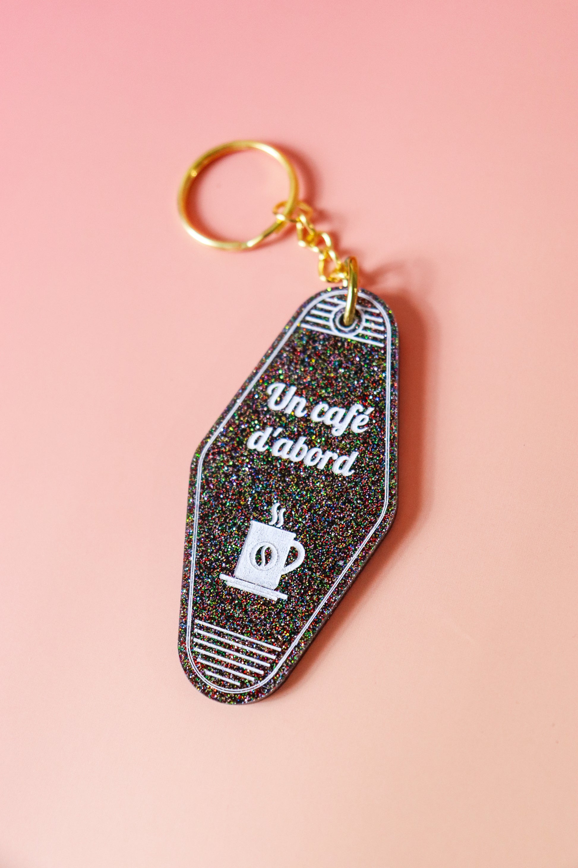 Porte clés Un café dabord