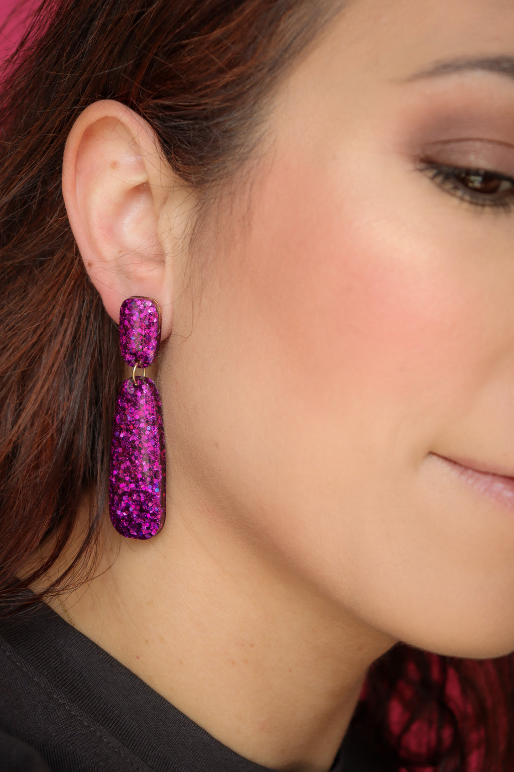 Boucles d'oreilles Gwen Deep Violet
