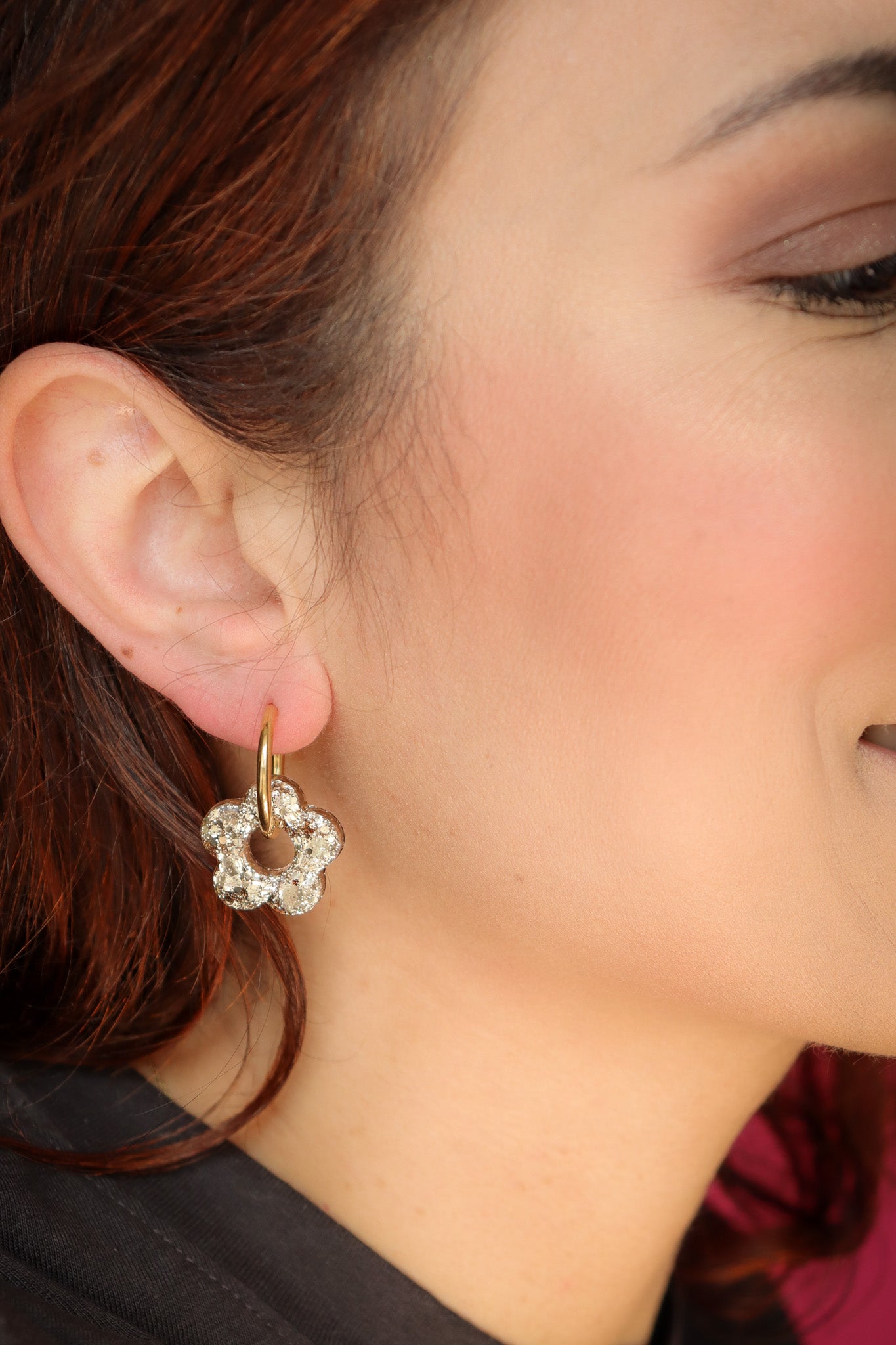 Boucles d'oreilles Isabelle les pailletés